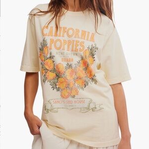 Free People Harvest Oversized Cotton Graphic Tee